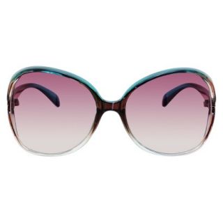 Merona Gradient Brown Lens Sunglasses   Blue/Brown/Clear Frame