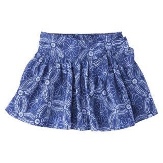 Genuine Kids from OshKosh Infant Toddler Girls Floral A Line Skirt   Blue 18 M