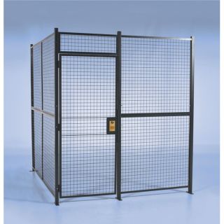 Wirecrafters Pre Engineered Security Room   12Ft.L x 12Ft.W x 8Ft.H Panels., 2 