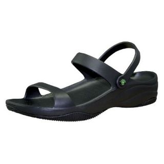 USADawgs Black / Black Premium Womens 3 Strap Sandal   11