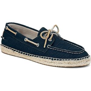 Sperry Top Sider Mens Espadrille 2 Eye Canvas Navy Shoes, Size 10.5 M   1049519