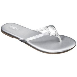 Womens Mossimo Louisa Flip Flop   Silver 5 6