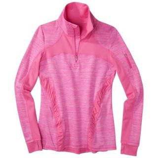 C9 by Champion Womens Premium 1/4 Zip Spacedye Pullover   Popsicle Pink XXL