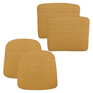 Patio Cushion Set Threshold 4 Piece Yellow for, Loft Collection