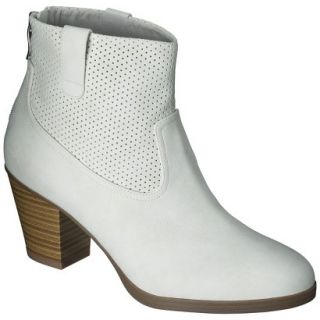 Womens Sam & Libby Jessa Perforated Ankle Boots   Ivory 8.5