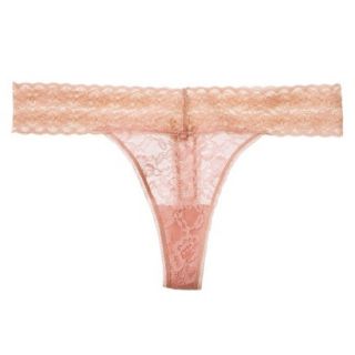 Gilligan & OMalley Womens All Over Lace Thong   Bahama Coral XS