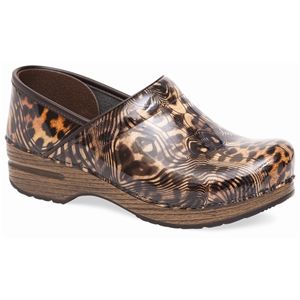 Dansko Womens Professional Patent Cheetah Multi Patent Shoes, Size 36 M   206 917878