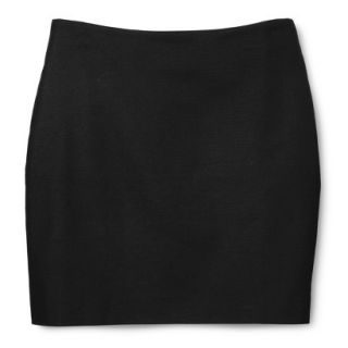 Merona Womens Woven Mini Skirt   Black   2