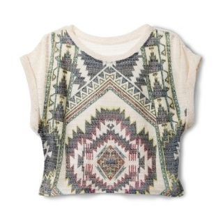 Xhilaration Juniors Tribal Printed Sweater   Charcoal M(7 9)
