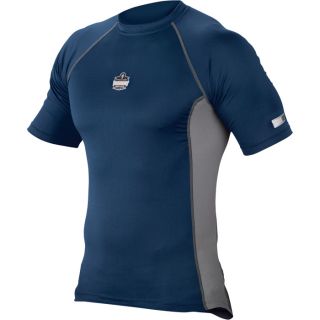 Ergodyne CORE Performance Work Wear Short Sleeve T Shirt   Navy, 3XL, Model 6410