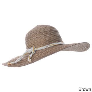Magid Magid Womens Space Dyed Wide Brim Floppy Hat Brown Size One Size Fits Most