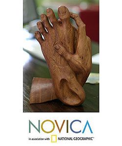 Wood Take Action Statuette (indonesia)
