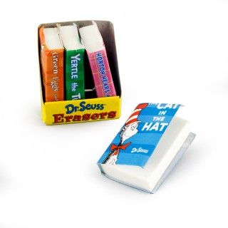 Dr. Seuss Book  Shaped Eraser Asst.
