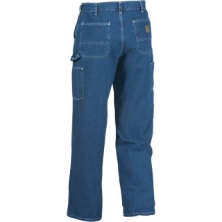 Carhartt Washed Denim Work Dungaree   Deep Stone, 30 Inch Waist x 30 Inch