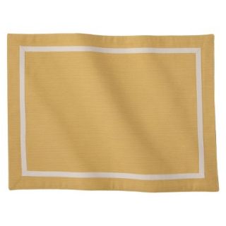Threshold Framed Placemat Set of 4   Yellow