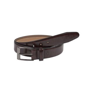 Dockers Leather Feather Edge Belt, Brown, Mens