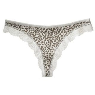 Gilligan & OMalley Womens Modal With Lace Thong   Animal XL