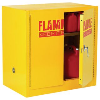 Sandusky Lee Compact Flammable Safety Cabinet   35 Inch W x 22 Inch D x 35 Inch