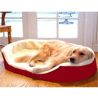 Majestic Pet Lounger Pet Bed   Red (Medium)