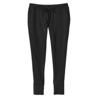 Gilligan & OMalley Womens French Terry Sleep Pant   Black L