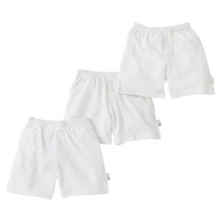 Burts Bees Baby Infant Toddler Boys 3 Pack Boxer Shorts   Dove White 4T