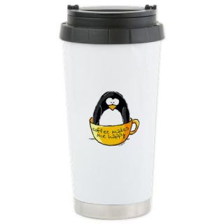  Coffee penguin Ceramic Travel Mug
