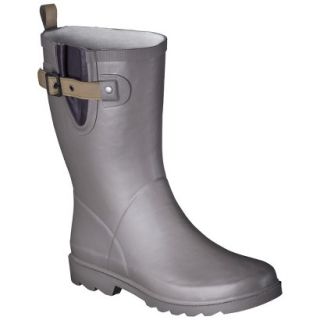 Womens Premier Mid Rain Boots   Gray 8