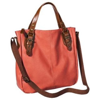 Mossimo Supply Co. Tote Handbag with Crossbody Strap   Coral