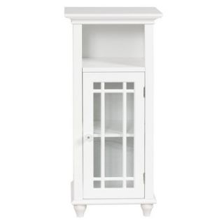 Floor Cabinet Elegant Home Fashions Neal Floor Cabinet   White