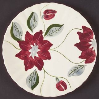 Blue Ridge Southern Pottery Poinsettia (Colonial) Luncheon Plate, Fine China Din