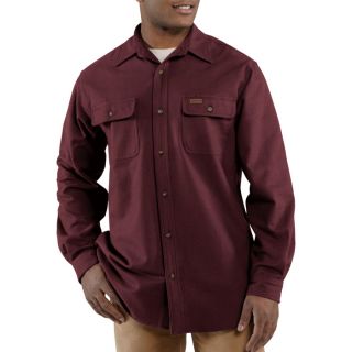 Carhartt Chamois Long Sleeve Shirt   Port, Medium, Model 100080