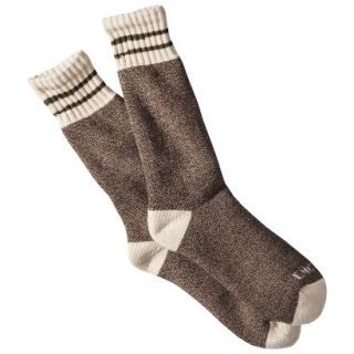 Dickies Mens 1pk Cotton Thermal Boot Socks   Brown
