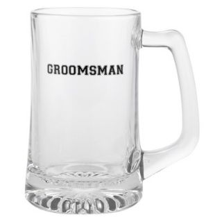 Groomsman Mug   Clear/ Black (5.5)
