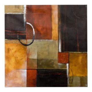 Harmony with Squares Canvas Wall Art   24x24