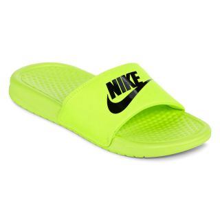 Nike Benassi Just Do It Boys Slide Sandals, Volt/blk , Boys