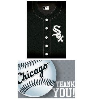 Chicago White Sox Baseball   Invite Thank You Combo
