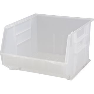 Quantum Storage Hulk Bin   23 7/8 Inch x 16 1/2 Inch x 14 1/2 Inch, Clear,