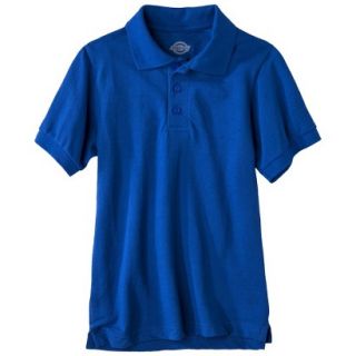 Dickies Boys School Uniform Short Sleeve Pique Polo   Royal Blue 14