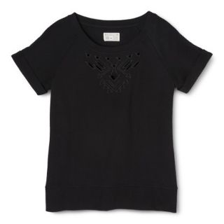 Converse One Star Womens Cutout Sweatshirt   Black L