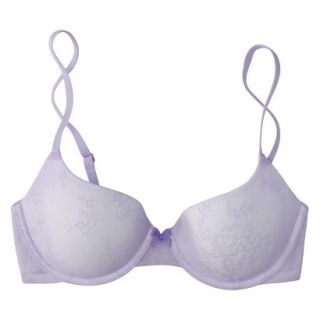 Gilligan & OMalley Womens Favorite Lace Lightly Lined Bra   Lavender 38DD