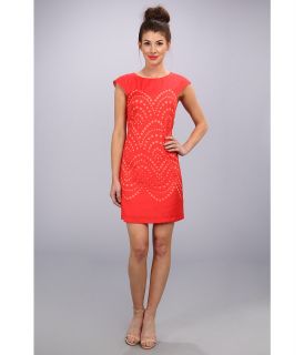 Ivy & Blu Maggy Boutique Cap Sleeve High Neck Sheath Dress Womens Dress (Pink)
