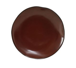 Tuxton 10 1/4 Round Ceramic Plate   Red Rock