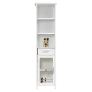 Linen Cabinet Elegant Home Fashions Symphony Linen Cabinet   White