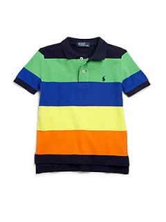 Ralph Lauren Toddlers & Little Boys Lifesaver Striped Polo Shirt   Newport Nav