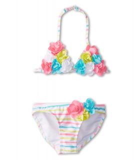 Kate Mack Garden Stripe Swim Bikini Girls Swimwear Sets (Multi)