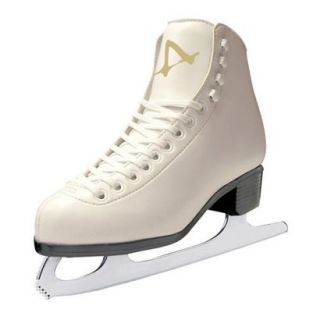 Ladies American Leather Lined Figure Skate   White (9)