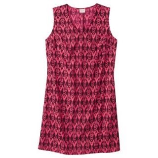 Merona Womens Woven Front Pocket Dress   Berry Cobbler   L