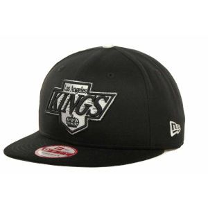 Los Angeles Kings New Era NHL Leather Strapper 9FIFTY Strapback Cap