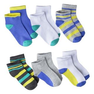 Circo Infant Toddler Boys Assorted Low Cut Socks   Blue/Gry 6 12 M