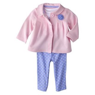Just One YouMade by Carters Newborn Girls 3 Piece Cardigan Set   Pink/Blue NB